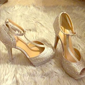 Crystal Platform Heels